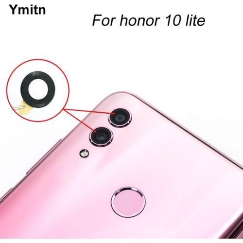 2Pcs New Ymitn housing back rear camera glass lens with adhesive for Huawei honor 10 lite