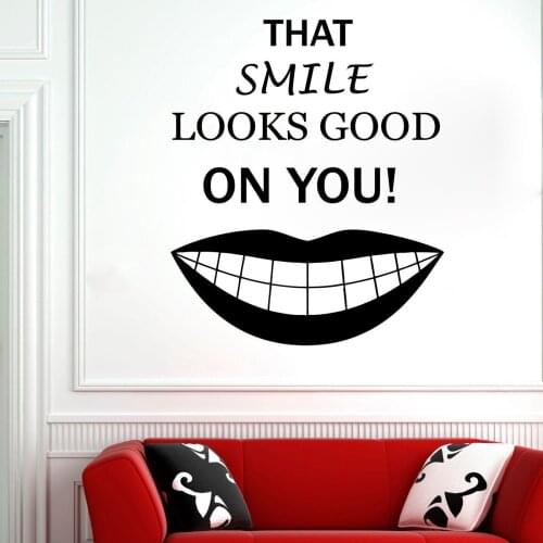 Dental clinic wall decal dental care removeable vinyl windows wall sticker Decorative decals for lounge of dental clinic G595