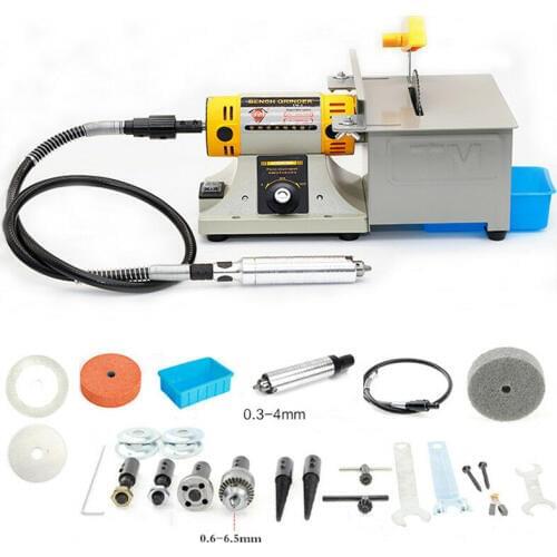 TM-2 350W Jewelry Rock Polishing Buffer Machine Bench Lathe & Polisher Tool Kits