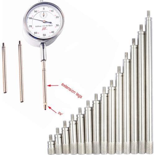Stainless Steels Extension Legs Indicator Extension Stem Rods Dial Indicators Probe Connecting Rod HSS M2.5*10mm-100
