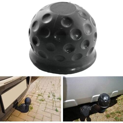 Universal 50mm Tow Bar Ball Cover Cap Ball Hood For Trailer Protect Resistance Tool Rubber Acid Alkali Repair Car Accessori R8Q5