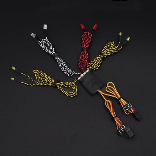 Universal Linkage Light Group 8LED Lamp Groups for SCX10 D90 1/10 1/8 1/18 RC Crawler Car Accessories
