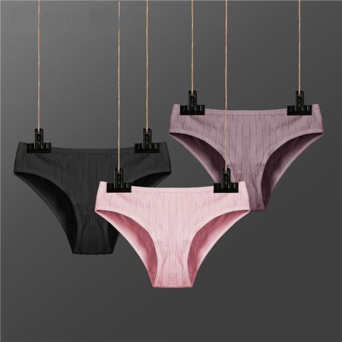 Women Intimate Cotton Comfortable Womens Panties Solid Color Girl Briefs Sexy Lingerie Female Underwear 8 Colors M-XL New