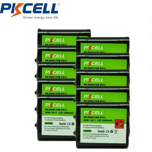 10 x Cordless Home Phone Battery Pack for Panasonic CPB-487 P-P511 ER-P511 HHR-P402