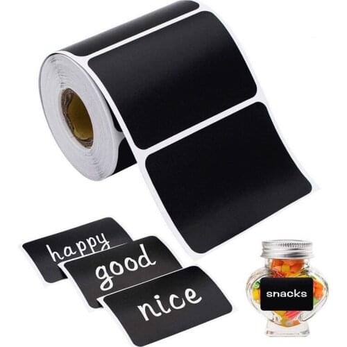 150/300pcs /roll Waterproof Chalkboard Kitchen Spice Label Stickers Home Jars Bottles Tags Blackboard Labels Stickers
