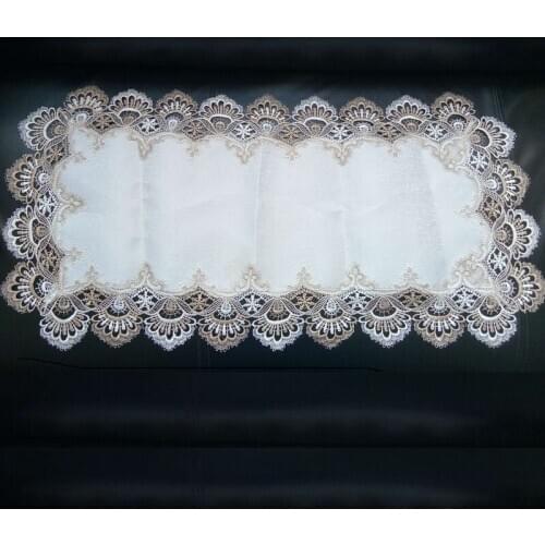30x45cm placemat and 40x85cm table runner with embroidery lace made by hand tablecloth dinning table decoration home textile