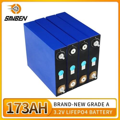 Grade A 4-48PCS 2021 NEW 3.2V 180Ah Lifepo4 Battery New With QR Code LFP Lithium Solar Cells EV RV Golf EU US tax free