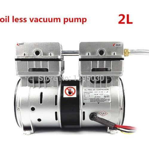 Oilless Vacuum Pump match with oca laminating machine for broken phone screen repair, LCD separator 110V/220V 2L
