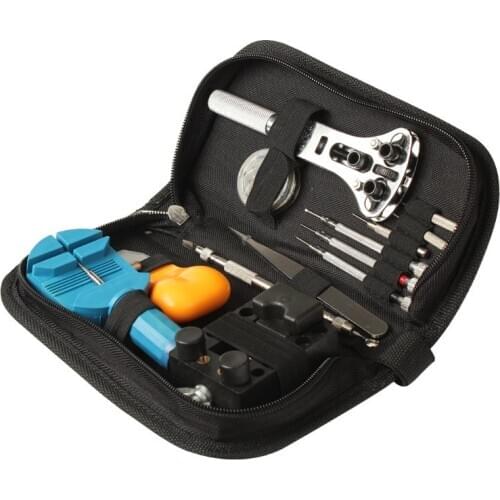 Free Shipping 13Pcs Portable Watchmaker Tools Pin Remover Adjuster Case Opener Wrist Watch Repair Tool Set Kit DIY Tools