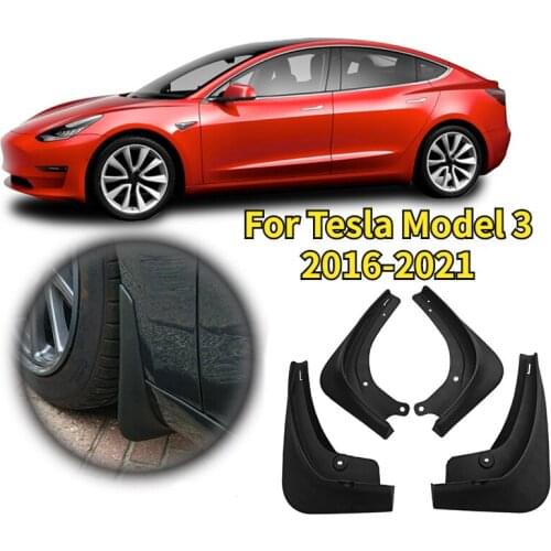 For Tesla Model 3 2016-2021Mudguard Front Rear Fender Mud Flaps Guard Splash Flap Mudguards Car Accessories