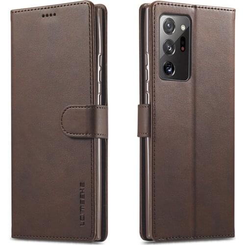 Cover For Samsung Galaxy Note 20 Ultra Case Flip Wallet Vintage Leather Cover For Galaxy Note 10 Plus Case Luxury Phone Bags