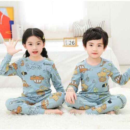 Kids Pajamas Children Sleepwear Baby Pajamas Sets Boys Girls Animal Pyjamas Pijamas Cotton Nightwear Clothes Kids Clothing Suits