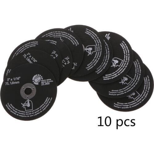 10pcs Circular Resin Grinding Wheel Saw Blades Cutting Wheel Disc For Metal Cutting