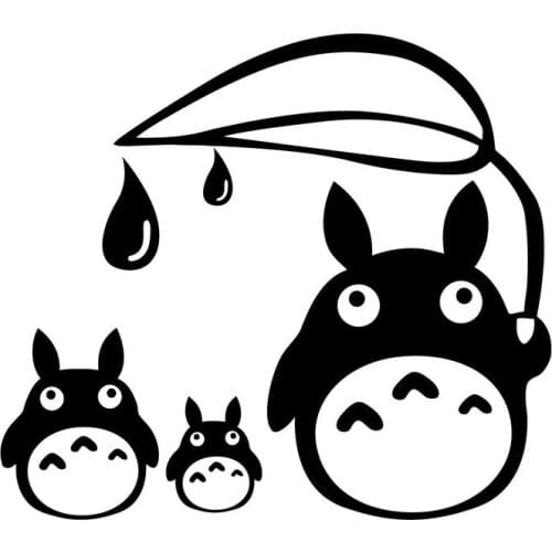 Hot Cartoon Totoro Car Sticker Vinyl Auto Motorcycle Decals Bumper KK Decal PVC Car Decal Anime Decal Car