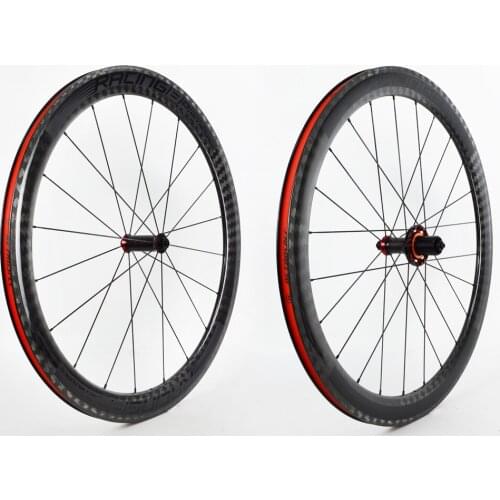 700C Road bike Carbon wheelset 4 bearing aluminum alloy and carbon Material hubs 50mm rims