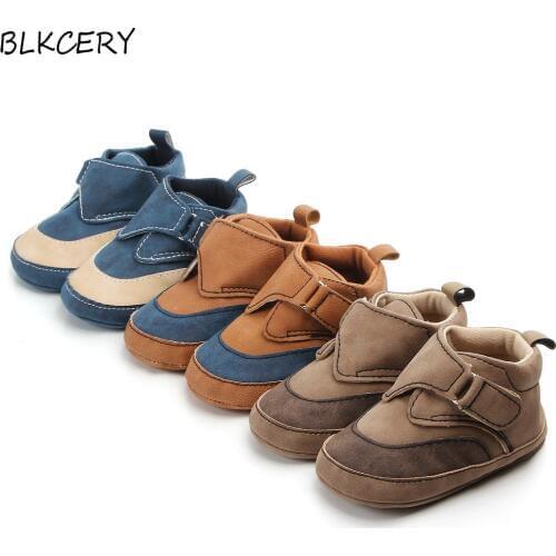 New Fashion Infant Baby Boy Shoes Soft Sole Sneakers Newborn Footwear Toddler Crib Shoes Moccasin Sneakersy for 1 Year Old Gifts