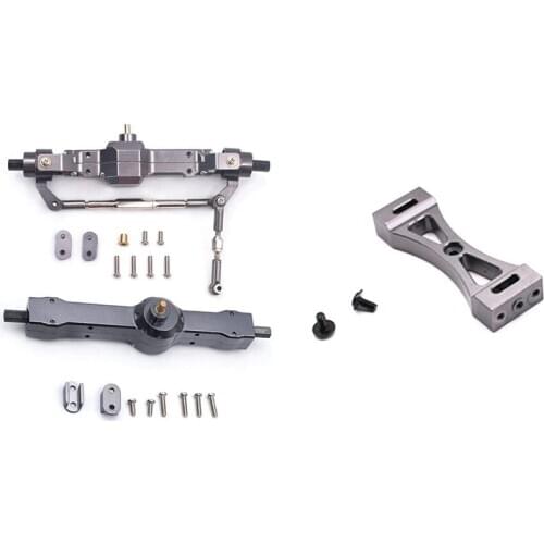 Metal Front / Rear Bridge Axle Gear Box for WPL C14 C24 B14 B24 B16 B36 1/16 & Metal Bracket for WPL B1 B14 B16 B24 C14