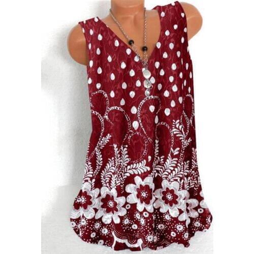 Fashion new casual large size T-shirt V-neck sleeveless vest temperament ladies T-shirt women