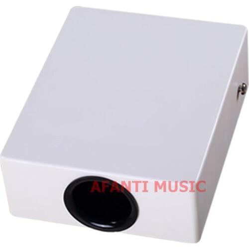 Afanti Music Birch Wood / White Cajon Drum (KHG-188)