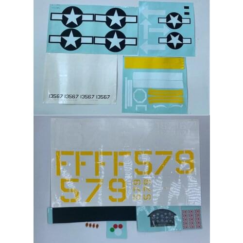 Decal set for FlightLine F4U " 1600mm (63") Wingspan RC propeller airplane