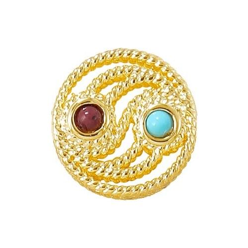 Factory wholesale Gold Color Brass Round Loose beads Necklace and Bracelet High Quality Jewelry Making Supplies Diy Accessories