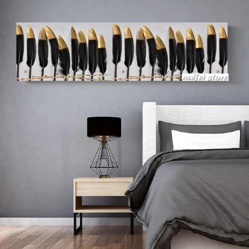 Full Square Diamond Embroidery "Golden Feather Mosaic Picture Of Rhinestones Diamond Painting Abstract Needlework Home Decor