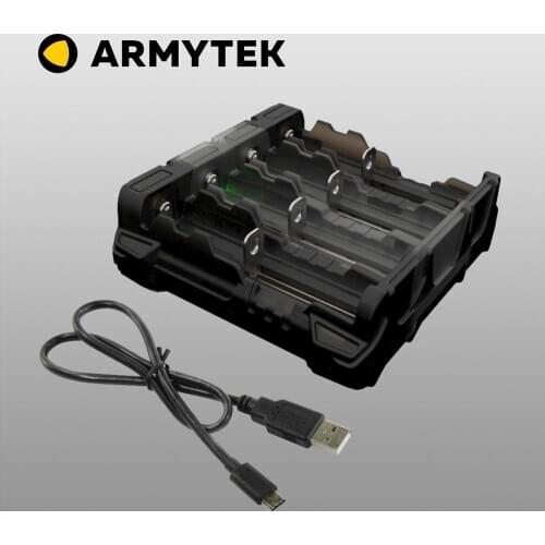 Portable Battery Charger Armytek Handy C4 Pro with Powerbank Function for Li-Ion, IMR, Ni-MH, Ni-Cd Rechargeable Batteries