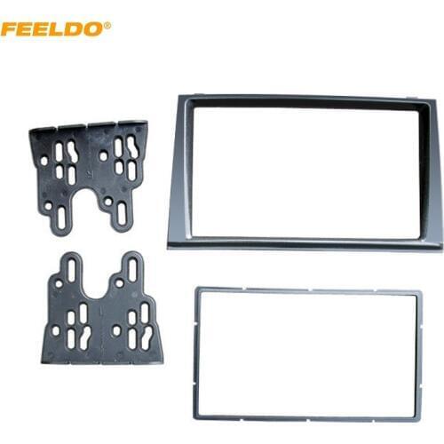 FEELDO Car Audio Radio 2DIN Panel Fascia Frame Trim for MITSUBISHI Colt/Colt Plus Stereo Plate Dash Mount Installation Kit#5072