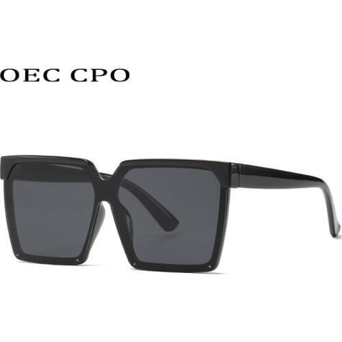Colorful Square Sunglasses Women Oversize Black Vintage Men Sunglasses For Women Retro Shades UV400 Eyewear O659