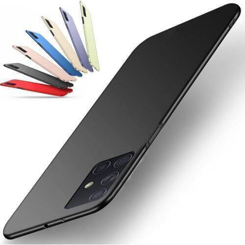 Luxury Slim Case For Samsung S20 FE S21 Plus Ultra A51 A71 A50 A70 A30 A42 5G Hard PC Cover For Samsung Note 20 10 S9 S10 A21S