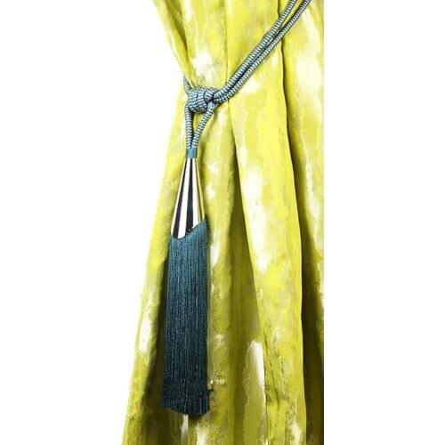 2Pcs/Pair Curtain Tassel Brush Tieback Hanging Ball Straps Lashing Bind Ropes Belt Curtain Accessories Clasp Tie Tape Back