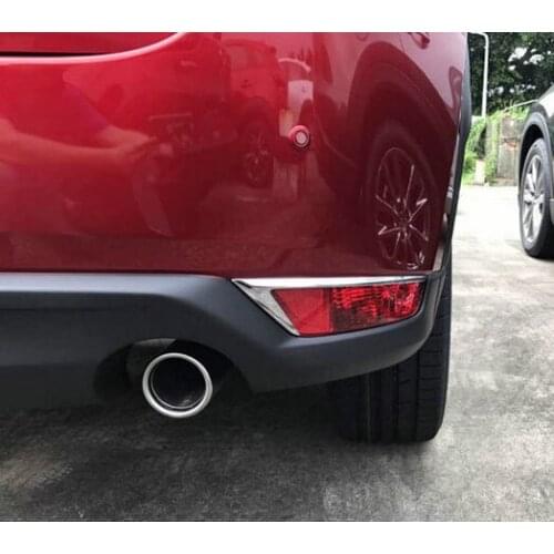 ABS Chrome Rear Fog Light Lamp Trim For Mazda CX-5 CX5 2017 2018 2019
