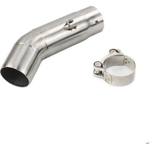 51MM Motorcycle Exhaust Adapter Middle Link Pipe For Suzuki GSX-R 600 750 2011-2015