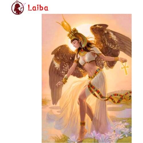 Diamond Painting Egyptian goddess Angel wings Cross Stitch Diamond Mosaic Picture Of Embroidery crystal Beaded Handicraft
