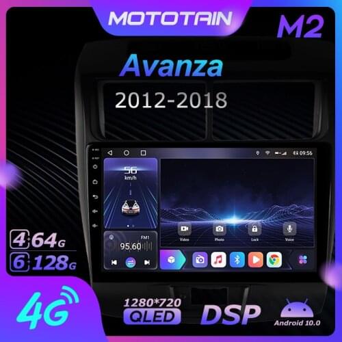 6G+128G Android 10.0 Car Radio GPS for Toyota avanza 2012 - 2018 GPS Navi Seteo System with 4G LTE DSP SPDIF BT 5.0 1280*720