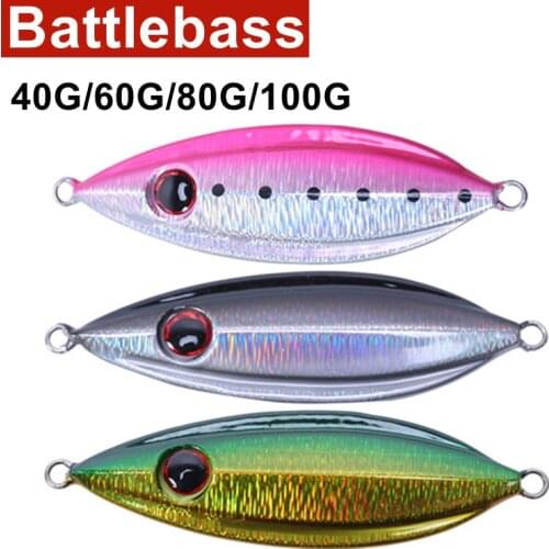 BATTLEBASS 2021 NEW 1PC Japan Lure/Casting jig/slow jig/Metal lure/Fishing Lure40g/60g/80g100g/Pike/Sea Bass/Mahi Mahi/Mackerel