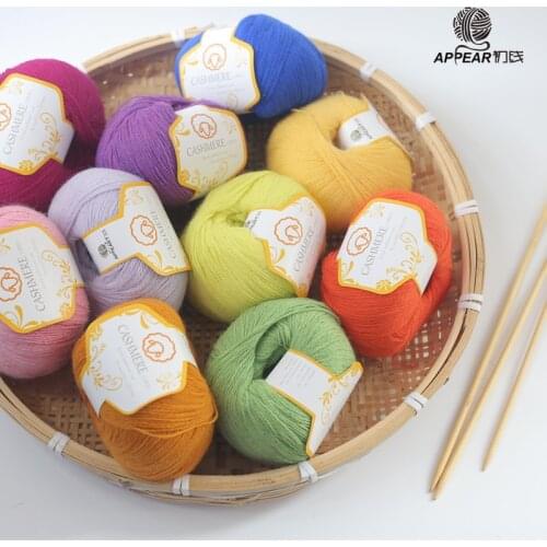 Free shipping 300g(50g*6pcs) 24s/2 Top Quality Cashmere Merino Wool Yarn Hand-Knitted Soft Therad For Sweater Scaf B
