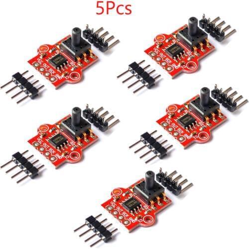 5pcs Digital Barometric Pressure Sensor Module Liquid Water Level Controller Board Breakout 0-40KPa for Arduino DC 3.3V-5V