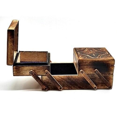 Rose Gift Wooden Sewing Box