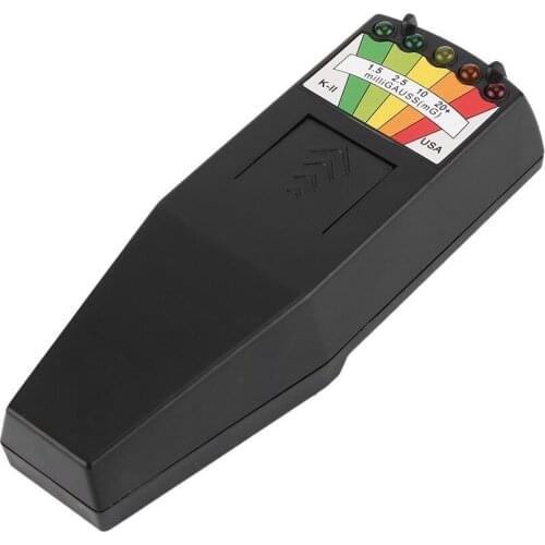 Gauss Meter 5-LED Ghost Hunting Equipment Black G K-II KII K2 Meter Deluxe EMF Detector Sensor Magnetic Field Tester