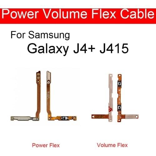 Power & Volume Flex Cable For Samsung Galaxy J4+ J4 Plus J4Plus SM-J415F J415F Volume Button Switch Power Control Flex Cable