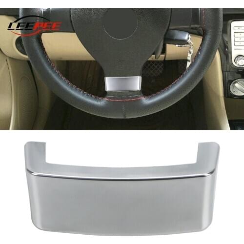 Chrome Emblem Car Steering Wheel Trim Sequin Cover Auto Accessories Decoration for VW Golf MK5 Plus 5 GTI Passat B6 3C Eos Jetta