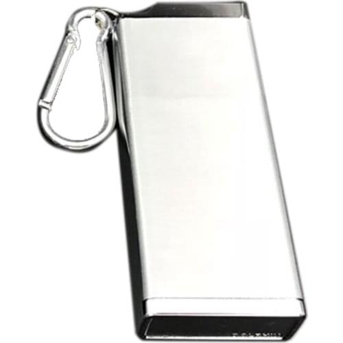 Ins Ashtray Portable Thin Metal Small Ashtray Pocket Ashtray Compression Moisture Proof Square Mini Style