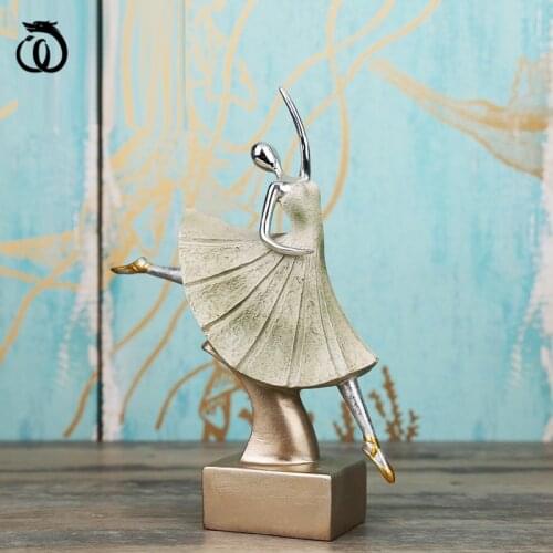Classical Ballet Lady Arts Sculpture Home Decor Cute Girl Character Statue Resin Craft Ideas Minimalist Desktop Decoration R7145
