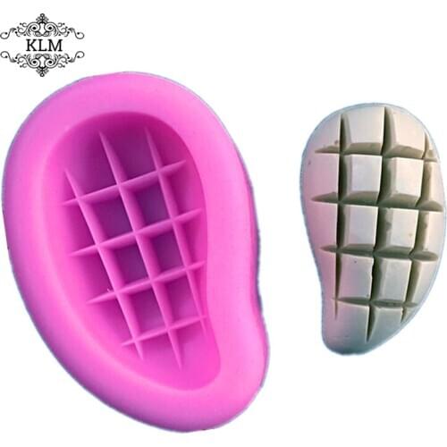 KLM New Mango Ding Cake Silicone Mold Chocolate Pudding Soap Corner Tool