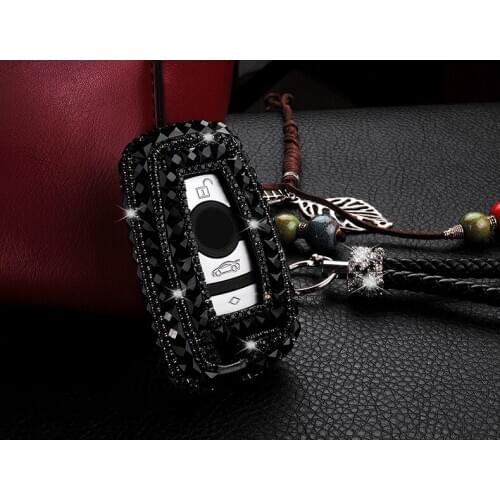 Luxury Diamond bling car key case cover/ key shell for BMW 1 2 3 4 5 6 series X3 X4 Car Smart Remote Key Cover