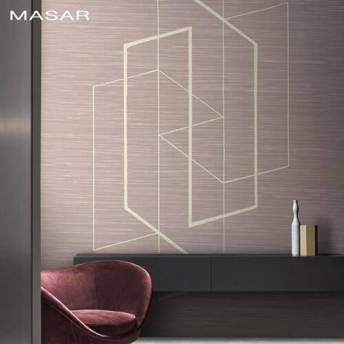 MASAR Simple pencil strokes, black and white lines, murals, bedroom, bedside sofa, TV background wall wallpaper labyrinthos