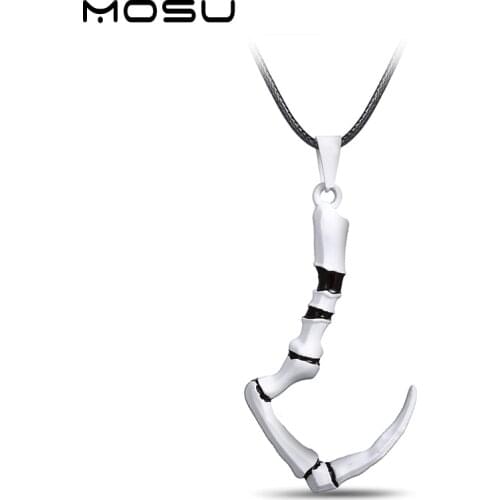 MOSU 12/pcs/lot Hot Game Dota 2 Metal Necklace Pudge Dragonclaw Hook Pendant Cosplay Accessories Jewelry Gift can Drop-shipping