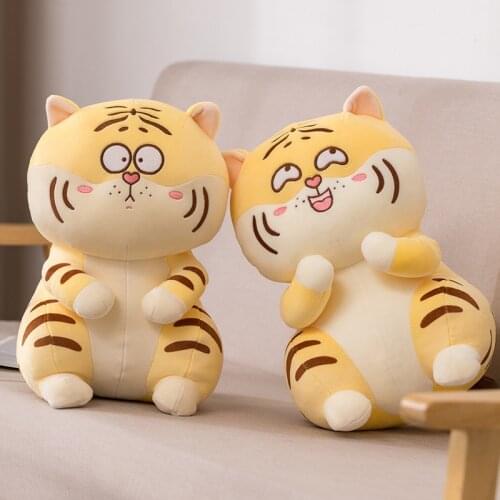1pc 28/33/45cm Soft Sitting Tiger Toys Stuffed Cartoon Animals Pillow Plush Toys Baby Doll Infant Appease Toys Children Gift