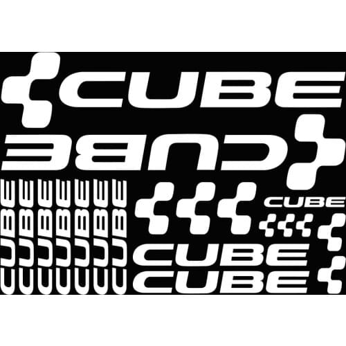 Creative Car Sticker Kit Cube Adesivi Bici Stickers For Bike Mtb Bdc Bicicletta Vinyl Decal Waterproof Accessories ,17cm*17cm